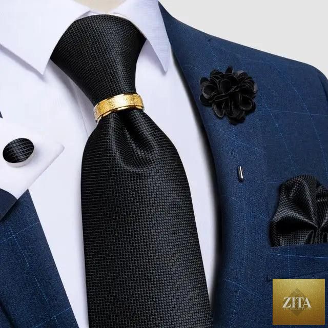 Men's luxury red silk necktie and matching cufflinks set by Stevvex, elegant wedding accessory for groom or business attire.