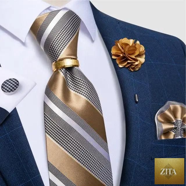 Men's luxury red silk necktie and matching cufflinks set by Stevvex, elegant wedding and business accessory for groom or men.