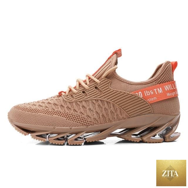 Men's Stevvex running sneakers with non-slip, lightweight, breathable design for comfortable outdoor walking and athletic sports.