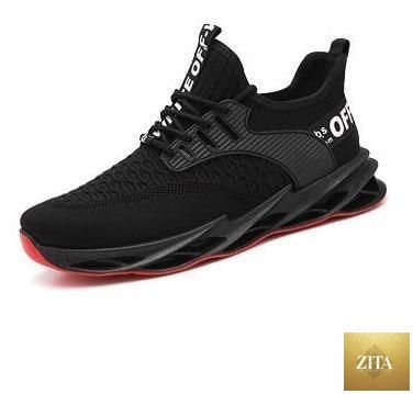 Stevvex men's running sneakers featuring non-slip, lightweight, breathable design for outdoor sports and athletic walking.