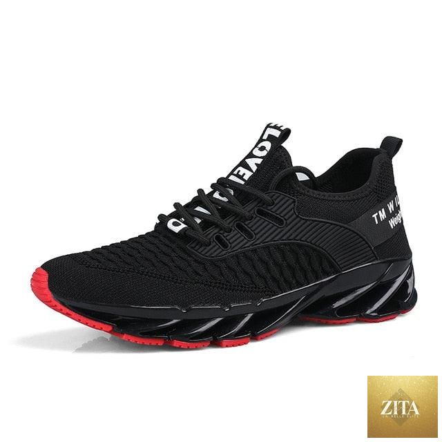 Men's lightweight breathable Stevvex running sneakers with non-slip sole, ideal for sports, walking, and outdoor athletic activities.