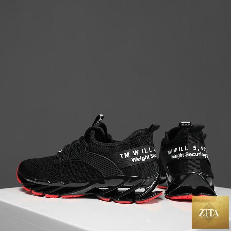 Men's lightweight breathable Stevvex running sneakers with non-slip sole, modern outdoor athletic design for walking and sports.