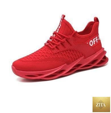 Stevvex men's lightweight running sneakers with breathable fabric, non-slip sole, ideal for outdoor walking and sports activities.