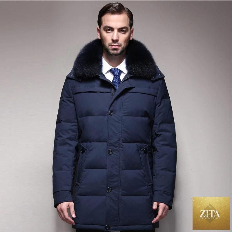 Mandotos ThermalGuard men's down jacket, lightweight and ultra-warm, designed for all-day outdoor adventure.