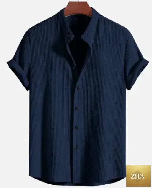 Men's MANDOTOS Summer Breeze short sleeve shirt featuring lightweight fabric and casual fit, ideal for warm weather.