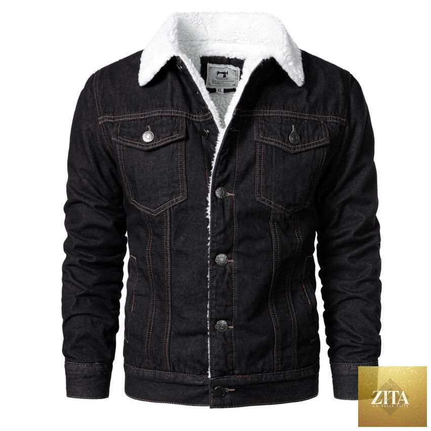 Modern men's light blue luxury slim casual jacket by Stevvex, featuring cotton material, thick winter insulation, and warm comfortable fit.