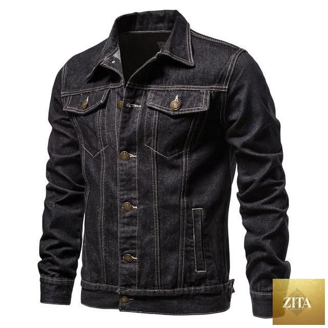 Modern men's light blue luxury slim casual jacket by Stevvex, made of cotton, thick, warm, and stylish for winter wear.