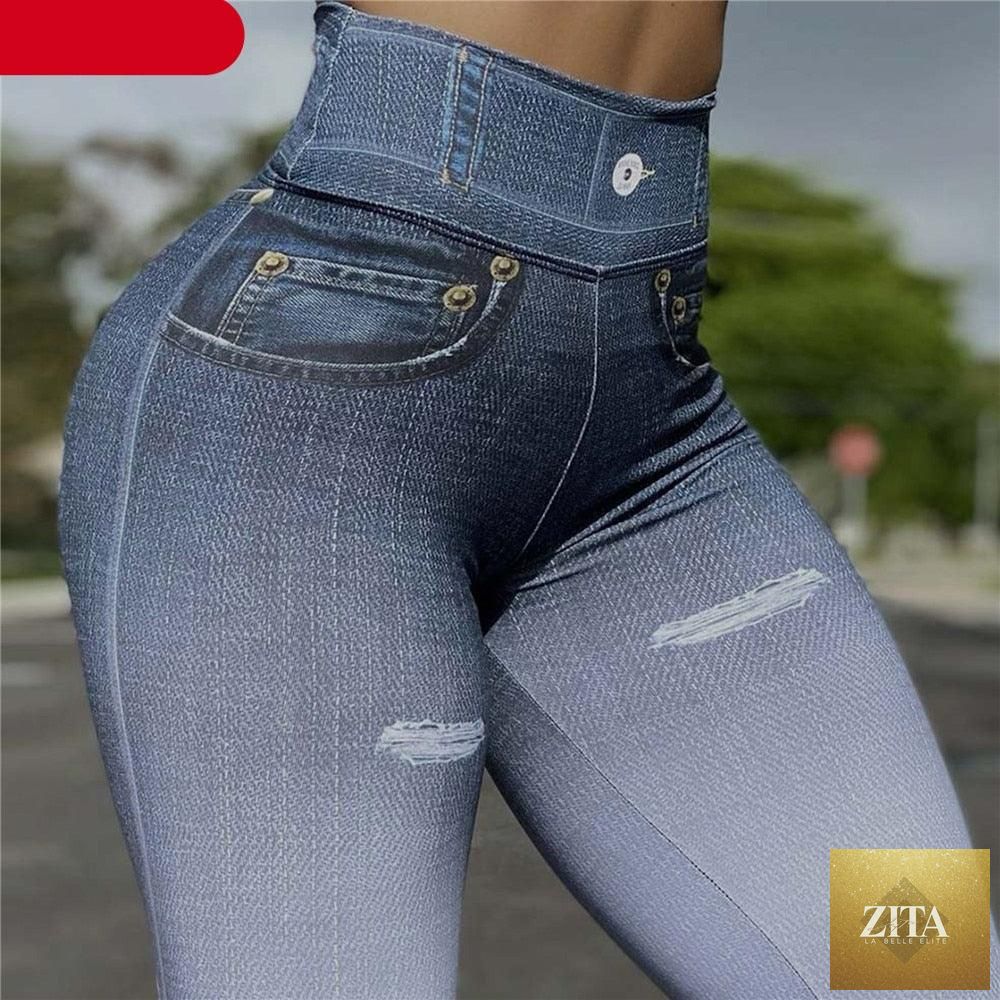 Stevvex women's ripped jeans with stretch fit, casual and fitness-ready, featuring a slim, lifting design and modern ripped style.