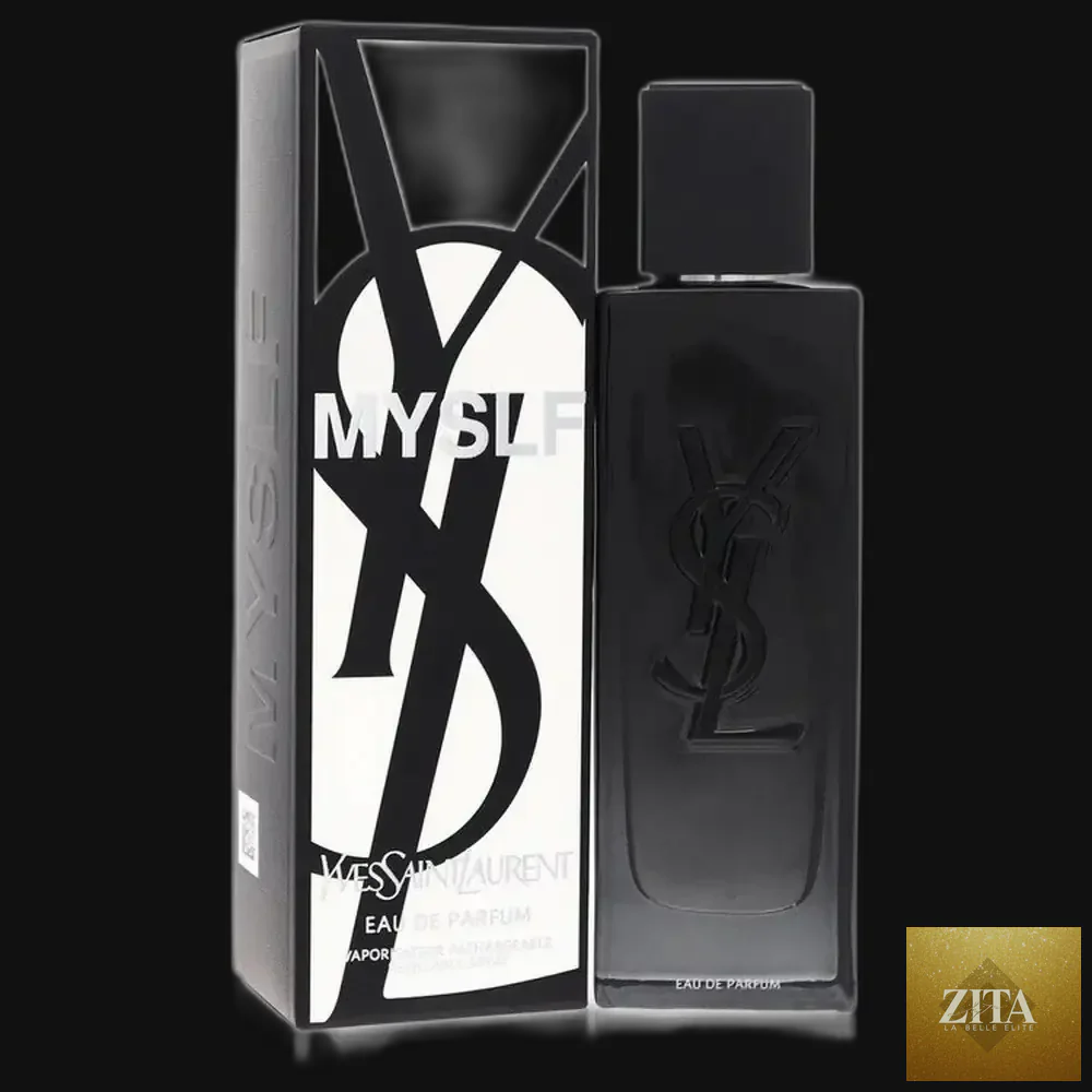 Myslf Yves Saint Laurent men's cologne spray bottle, 2 oz eau de parfum, featuring sleek packaging and modern design.