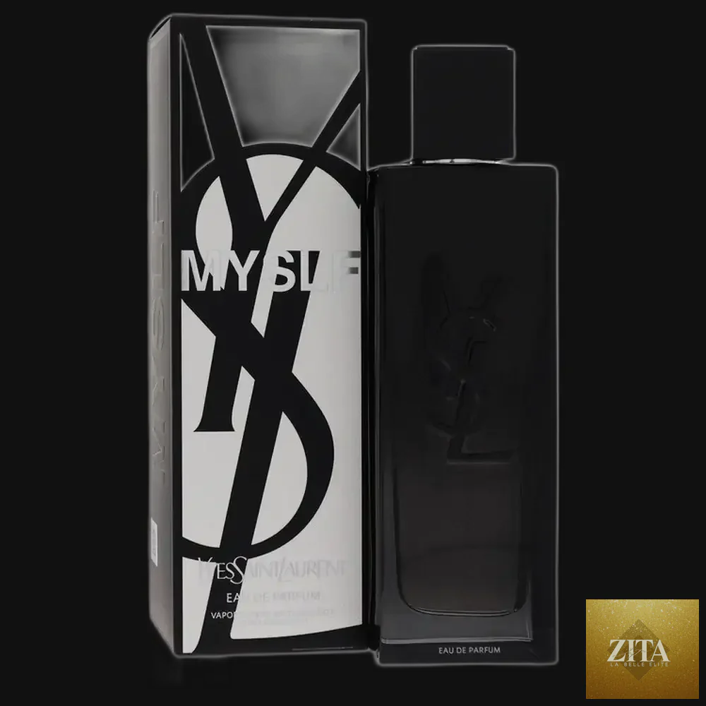 Myslf by Yves Saint Laurent men's cologne, 3.4 oz eau de parfum spray, featuring sleek bottle design and elegant branding.