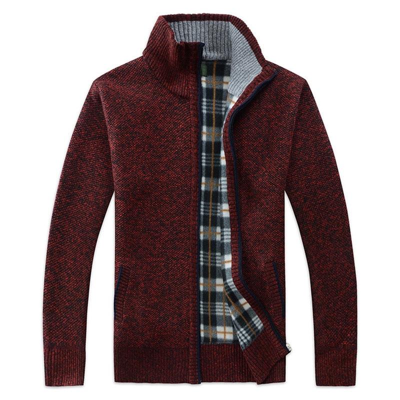 Stevvex men's autumn winter fleece jacket, slim fit casual and business style, soft warm solid hoodie for men.