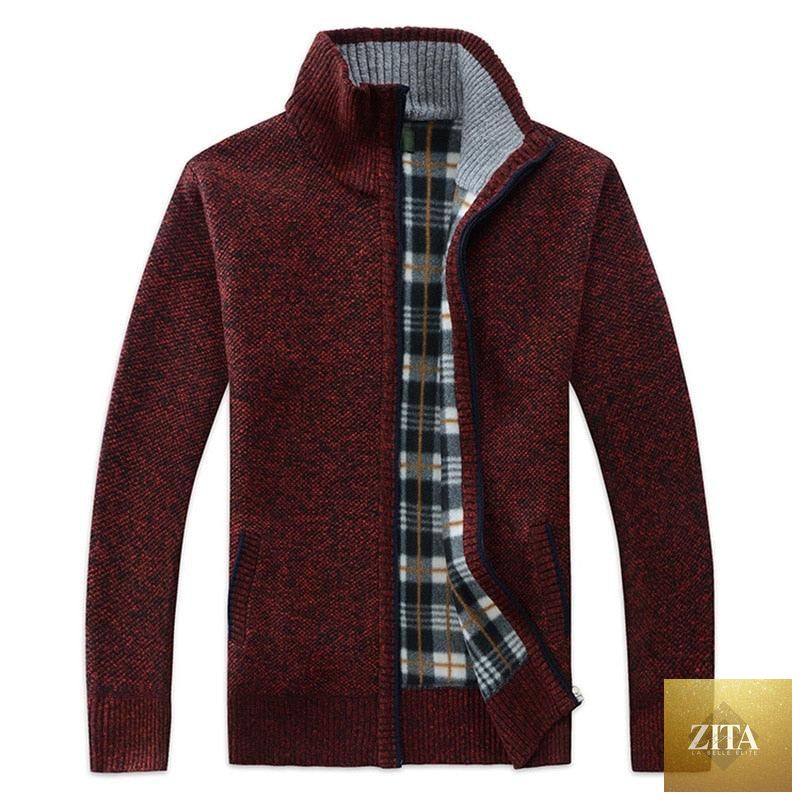 Stevvex men's winter jacket with slim fit, fleece material, hooded design, solid color, casual and business style, lightweight warmth.