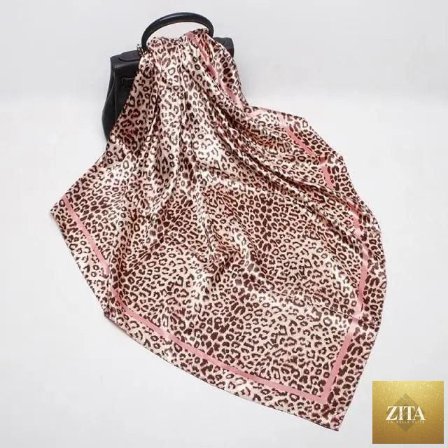 Stevvex elegant women's silk satin scarf with floral print, square 90x90cm shawl, stylish hijab and bandana accessory.