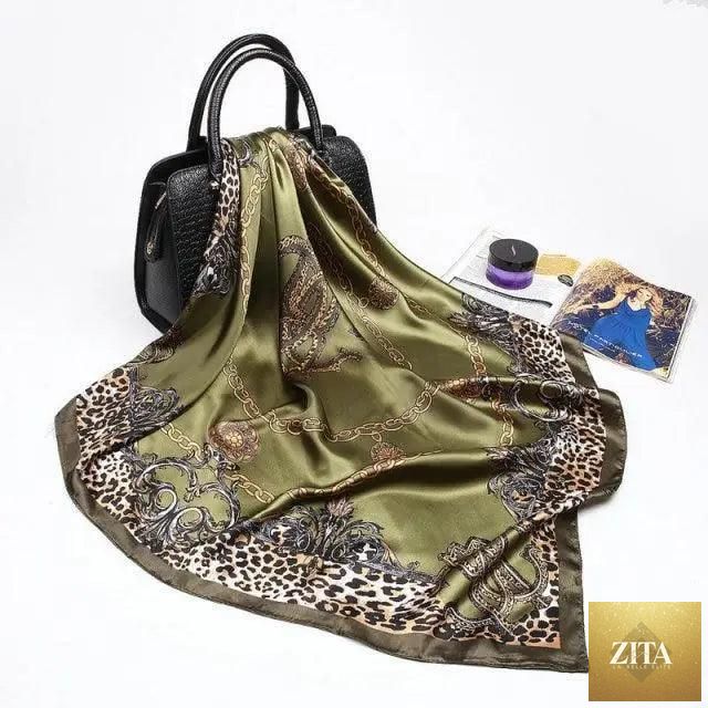 Stevvex silk satin hijab scarf for women, 90x90cm square shawl with elegant print and luxurious fabric.