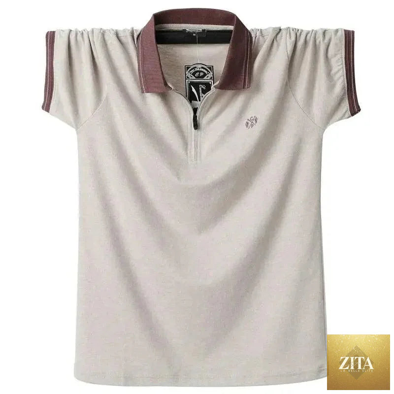 Stevvex men's vintage polo shirt made of soft cotton, breathable fabric, slim fit short sleeve casual polo tee for men.