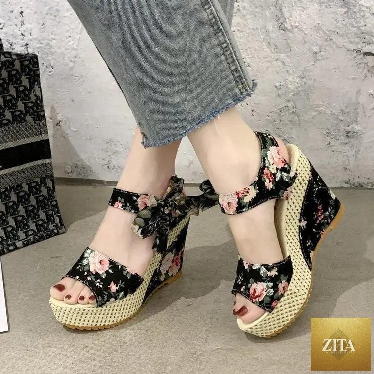 Elegant women’s high heel sandals with wooden heels, stylish design, perfect for summer, by Stevvex.