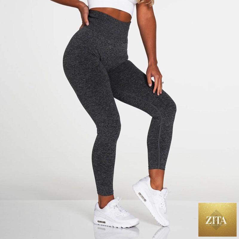 Pink seamless women's leggings by Stevvex, high waist yoga pants with push-up and lifting features for active fitness and gym workouts.