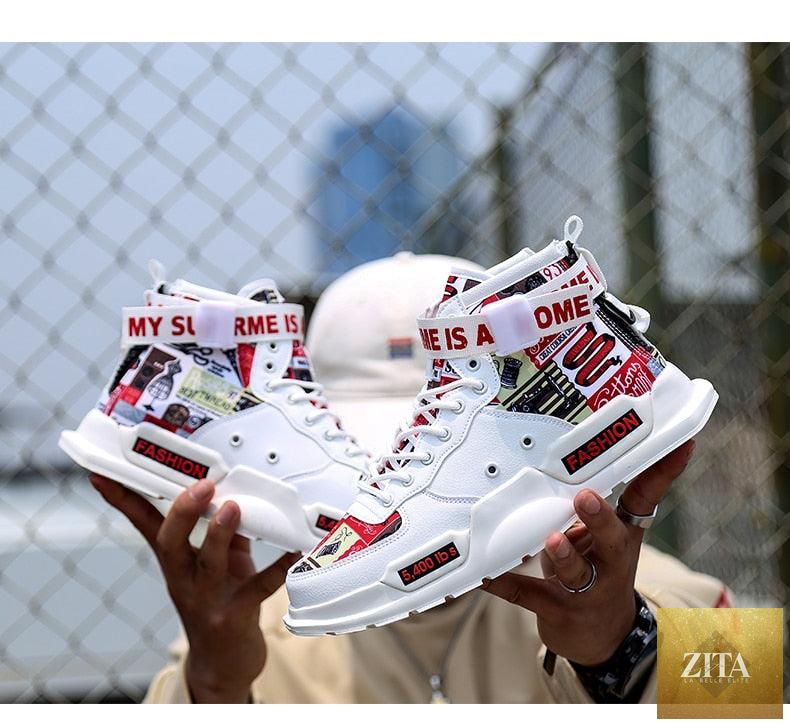 Stevvex men's high-quality red sneakers with breathable mesh, lightweight design, athletic sole, suitable for running, basketball, and walking.