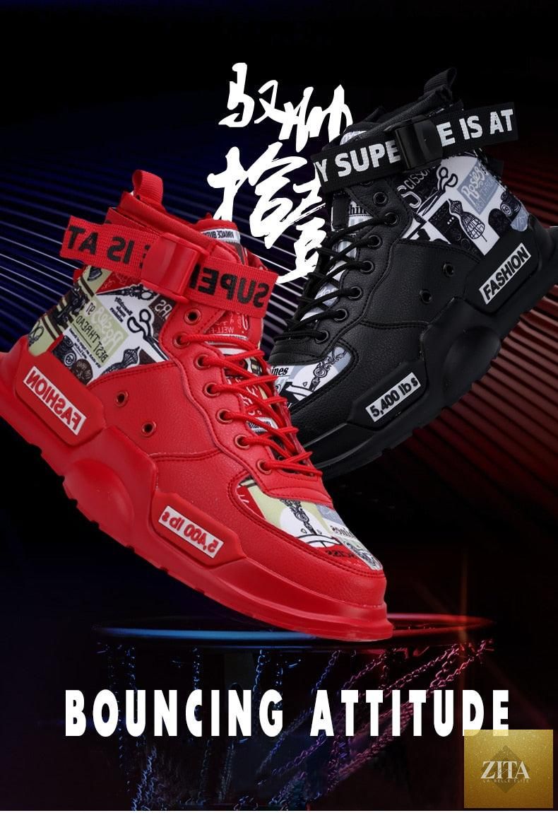 Stevvex men's red athletic sneakers featuring breathable lightweight design, non-slip sole, ideal for basketball, running, and walking.