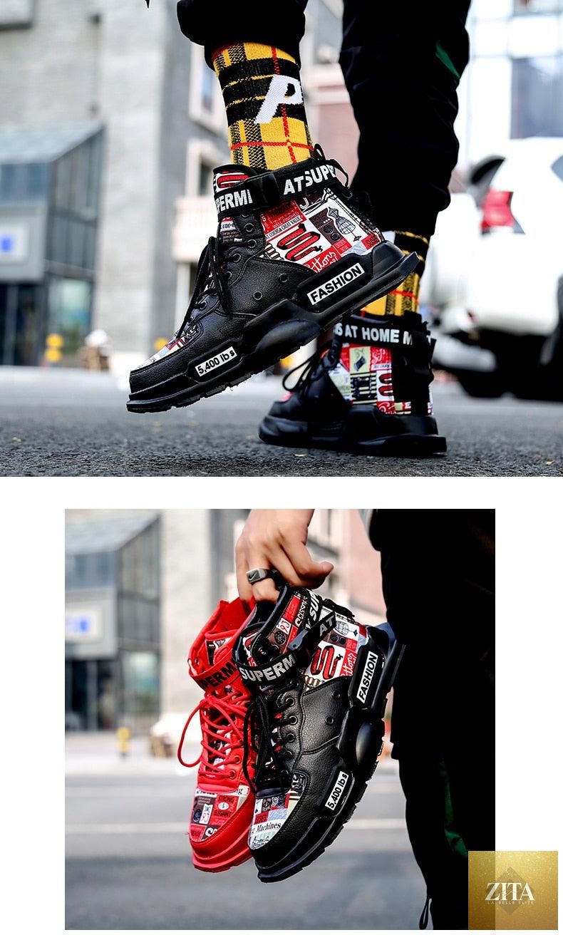 Stevvex men's red breathable lightweight sneakers for basketball, running, and athletic walking with non-slip soles and stylish design.