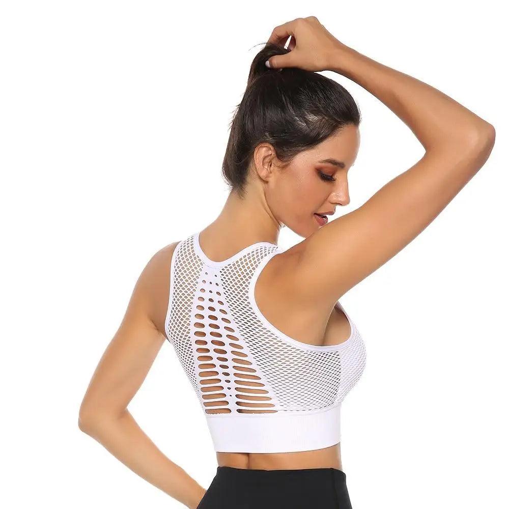 Stevvex women's backless solid workout sports bra and yoga vest, quick-drying, ideal for running, gym, and yoga exercises.