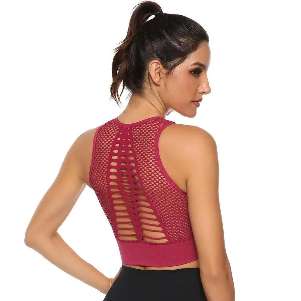 Stevvex women's backless workout T-shirt and sports bra for yoga and running, quick-dry solid fabric, athletic and stylish.