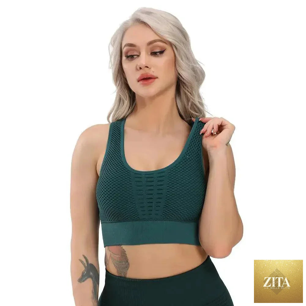 Stevvex women's trendy workout T-shirt with sports bra and yoga vest, backless design, quick-dry fabric for running and gym activities.