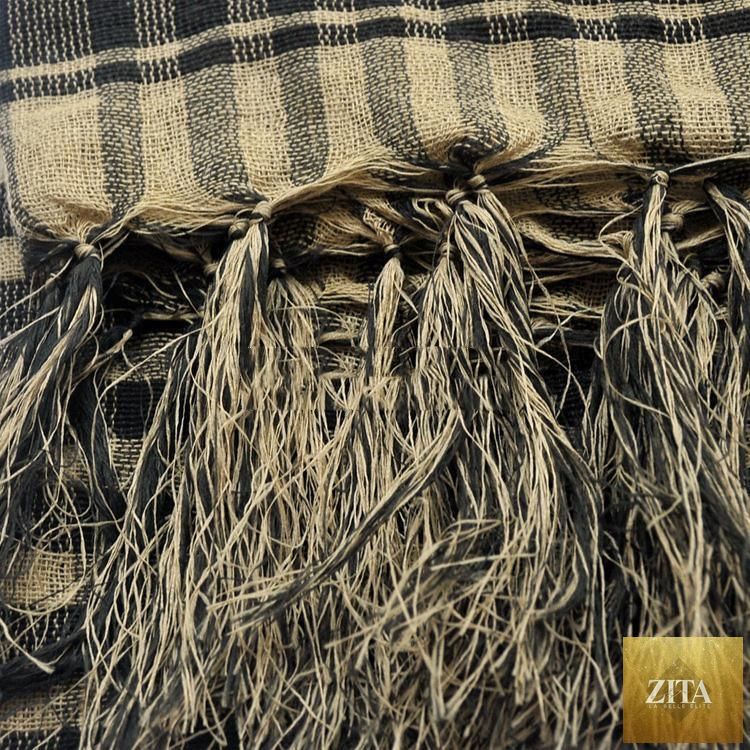 Stevvex military-style desert keffiyeh scarf with tassels, windproof warmer for women and men, tactical head and neck Arab wrap