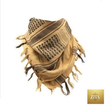 Stevvex windproof winter military scarf for women and men, desert Arab keffiyeh with tassels, head and neck wrap, tactical shemagh