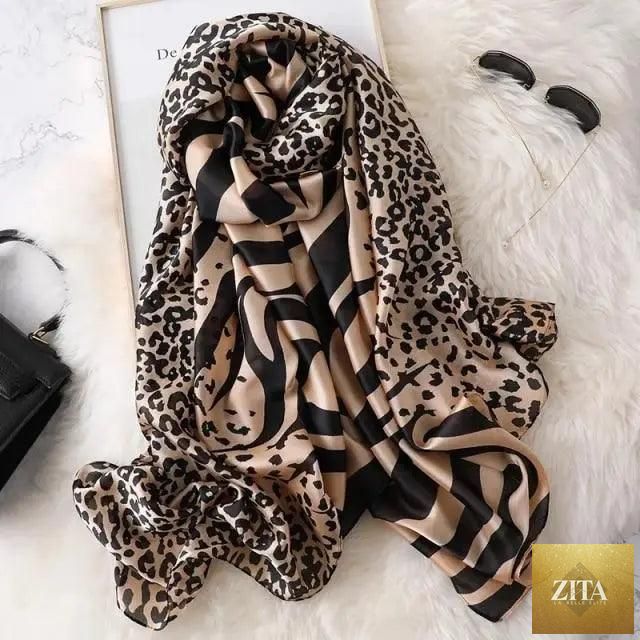 Stevvex women’s silk scarf featuring floral print, long size, perfect for autumn, winter, beach, casual wear, and spring accessories.