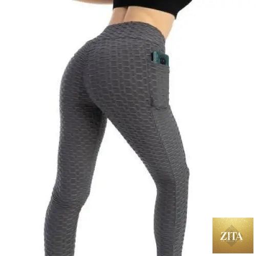 Stevvex women's high waist push-up leggings with pockets, designed for fitness and running, made from stretchy workout fabric.