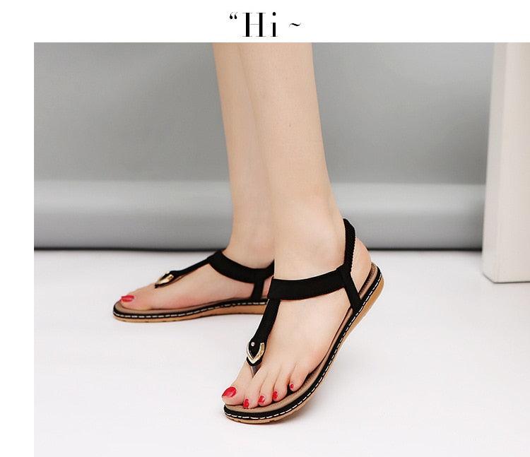 Stevvex women's flat heel summer flip flops with T-strap, elastic straps, soft sole, ideal for beach and casual wear.