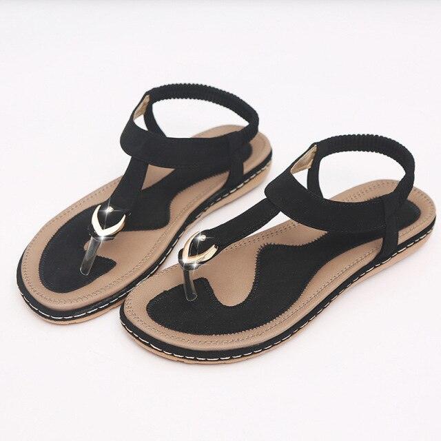 Stevvex women's flat heel summer flip flops with T-strap, elastic straps, soft sole, perfect for beach and casual wear.