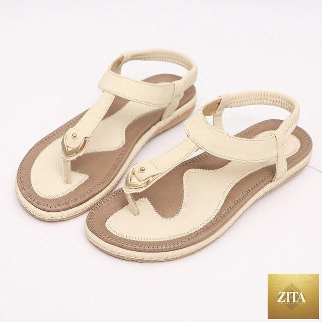 Stevvex women's flat heel summer flip flops with T-strap, elastic ankle, soft sole, ideal for beach and casual wear.