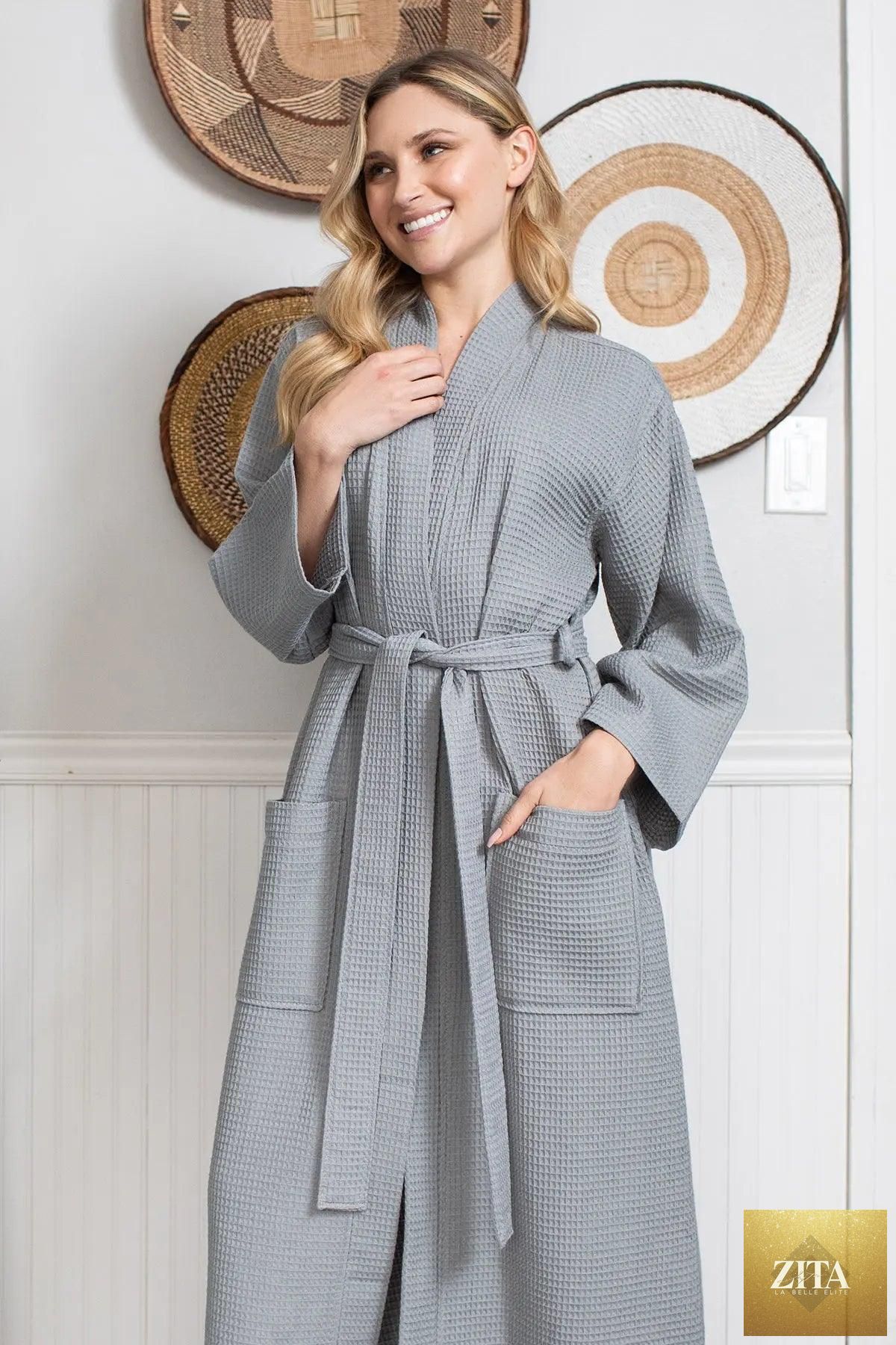 Waffle Robe Womens – Lightweight, Quick-Dry Spa Comfort