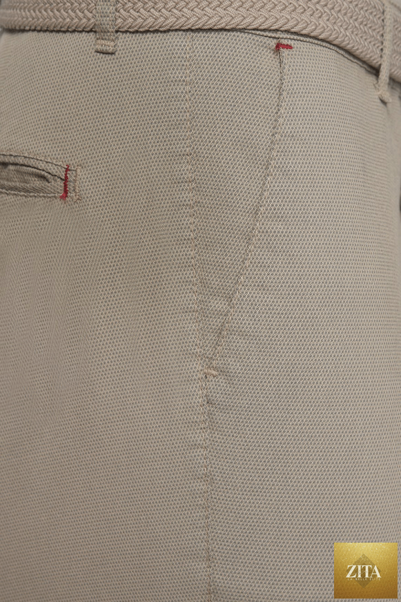 Natural beige Bright Moons summer shorts with a relaxed fit and side pockets, displayed on a neutral background.