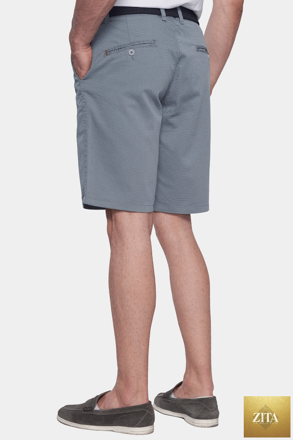 Battleship grey Bright Moons summer shorts with relaxed fit and casual style, displayed on a plain background