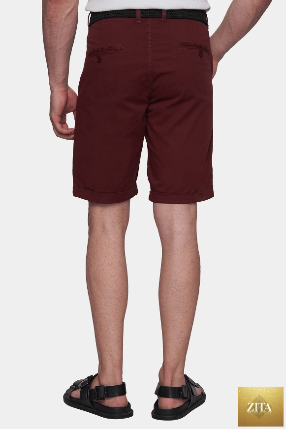 Bright Moons Summer Shorts in Cabernet color, featuring a casual fit and lightweight fabric, perfect for warm weather.