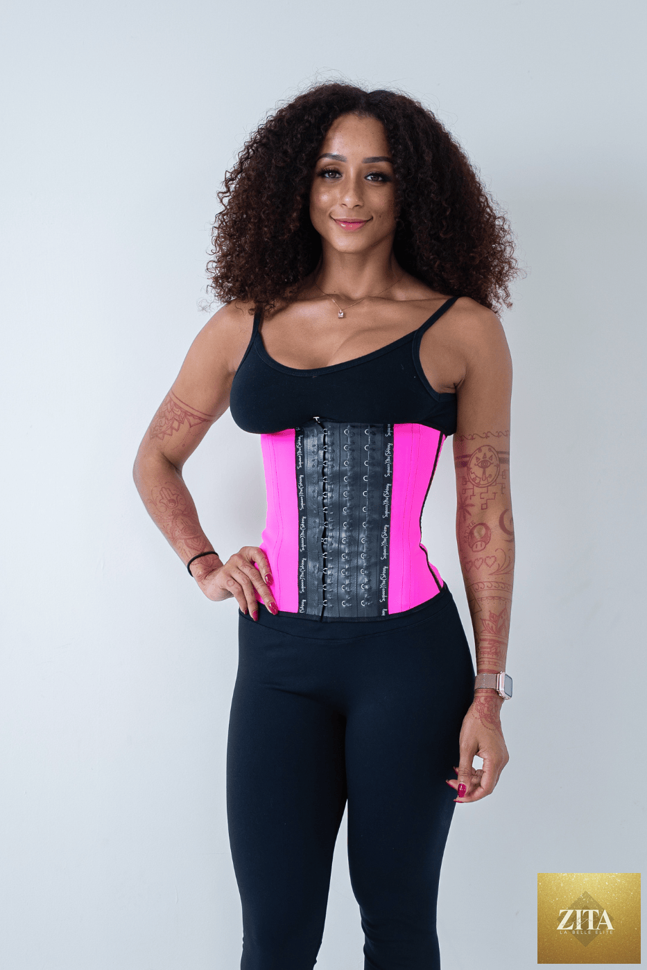 Pink 12-inch Girl Sculpt Package from SqueezMeSkinny featuring a long-torso active girl figure for fitness and body shaping.