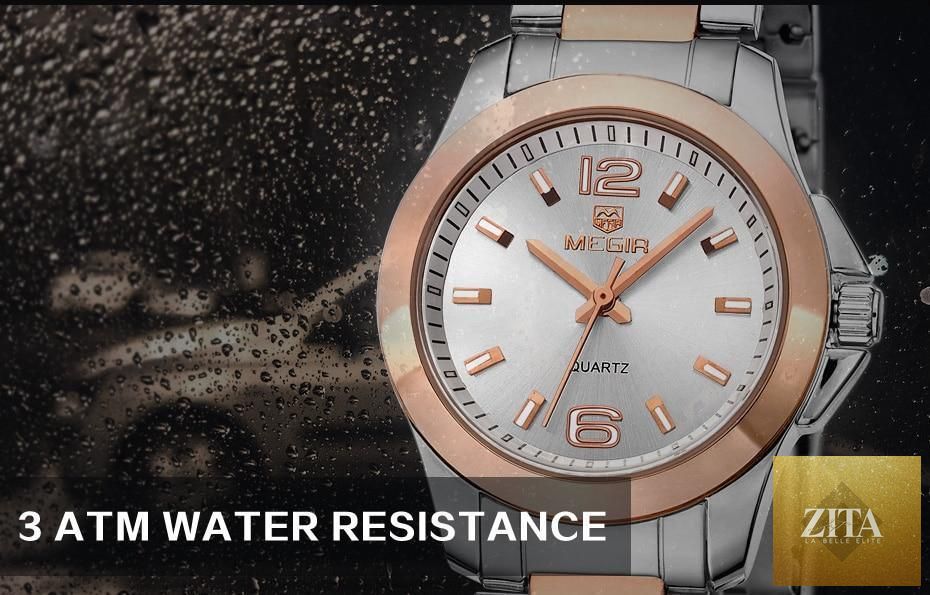 Elegant Stevvex Luxury Gold Rose Women’s Waterproof Analog Wristwatch with modern stylish design.