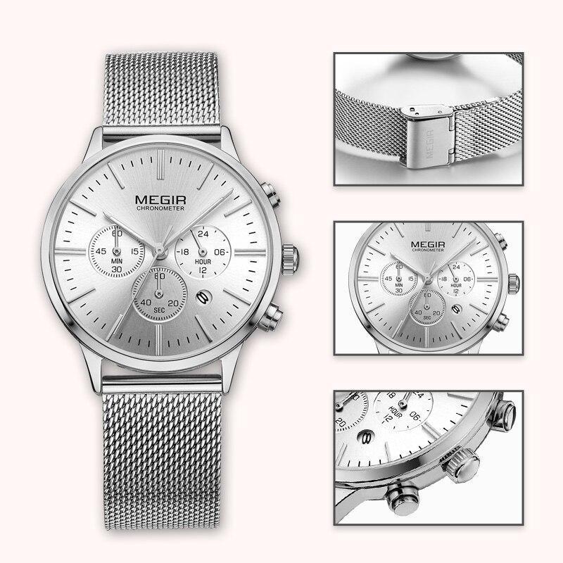 Stevvex black luxury women's quartz wristwatch with stainless steel strap, multifunctional design, stylish business fashion accessory