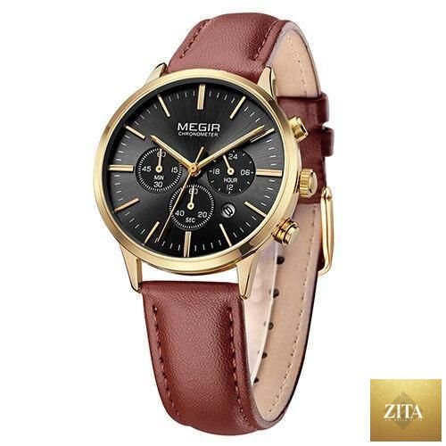 Black luxury women's fashion watch by Stevvex with a sleek stainless steel strap and quartz movement, suitable for business and stylish wear.