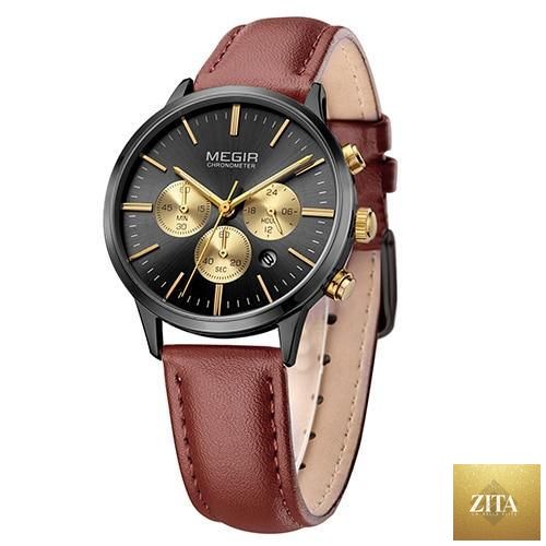 Luxury Stevvex women’s black stainless steel fashion watch with quartz movement and elegant business style.