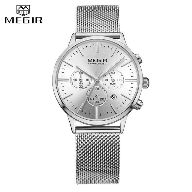 Stevvex gold women's luxury quartz sport wristwatch with round face, waterproof design, and stylish fashion appeal.