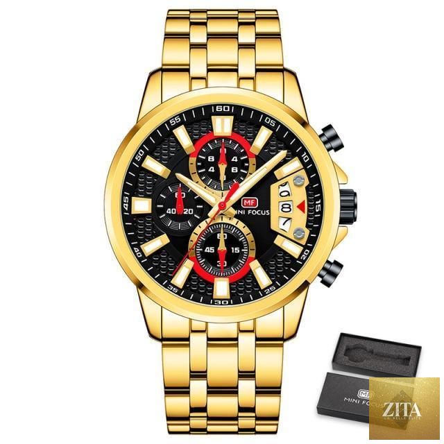 Stevvex men's quartz waterproof luxury wristwatch with colorful dial, stainless steel strap, and elegant analog design.