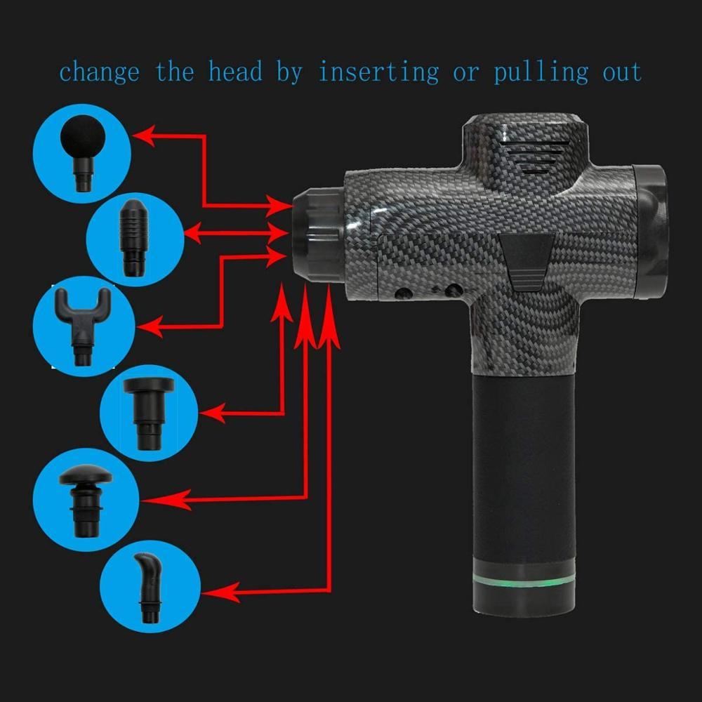 30 Speeds Premium 6 Heads Handheld Massager Yellow Pandora