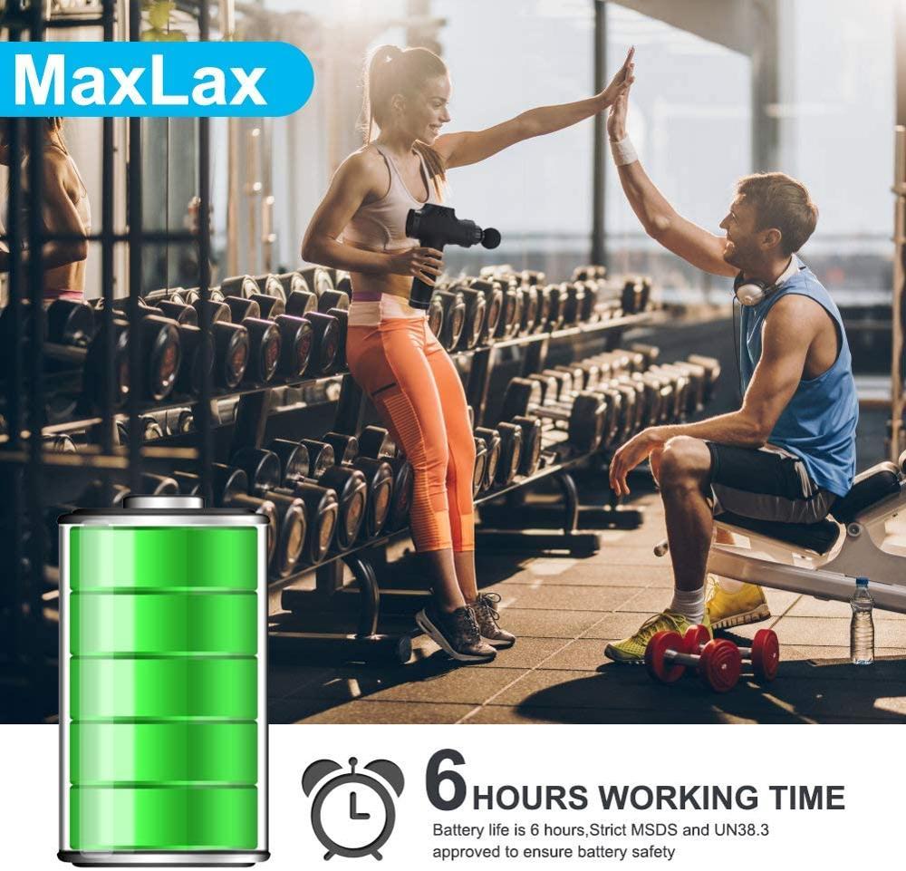 30 Speeds Premium 6 Heads Handheld Massager Yellow Pandora