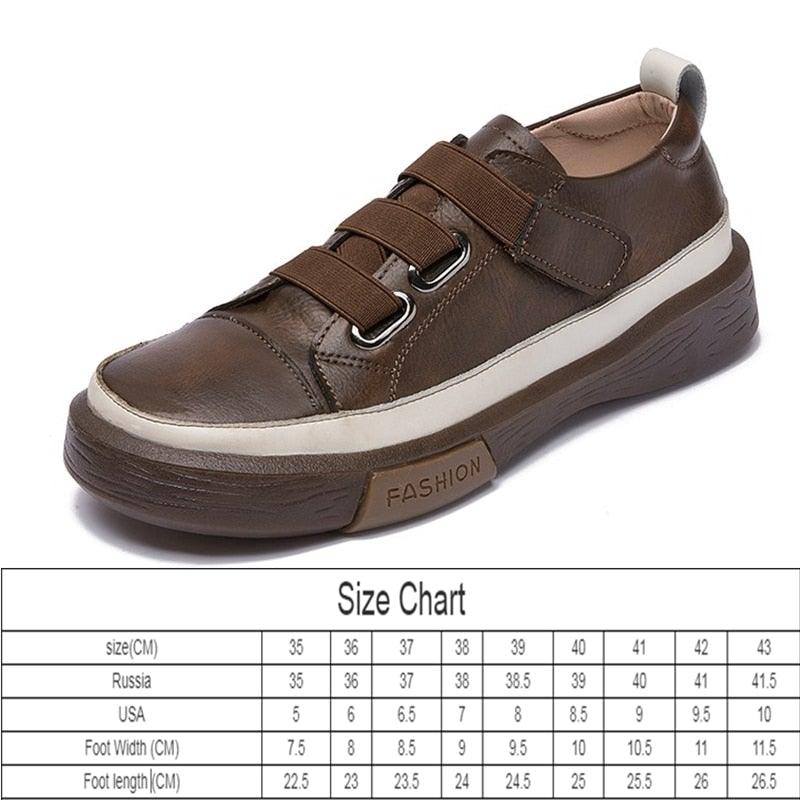 Stevvex women's luxury leather sneakers with soft, comfortable flat design, casual style, spring shoes, and elegant genuine leather finish.