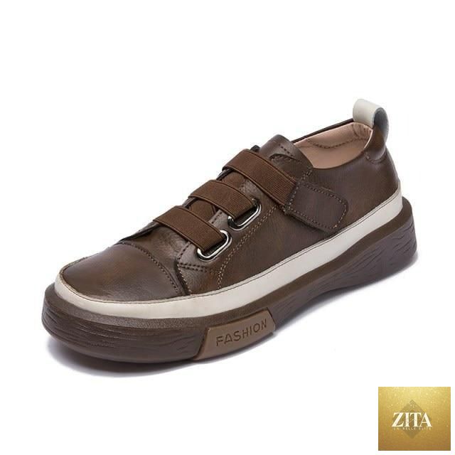 Stevvex women's luxury leather sneakers in soft genuine leather with casual flat design, perfect for comfortable spring walking.
