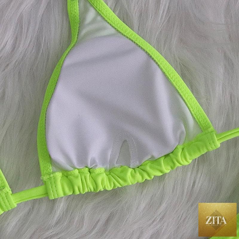 Luxury purple halter crystal diamond bikini set featuring rhinestone accents, low waist tie sides, and a stylish two-piece design for women.